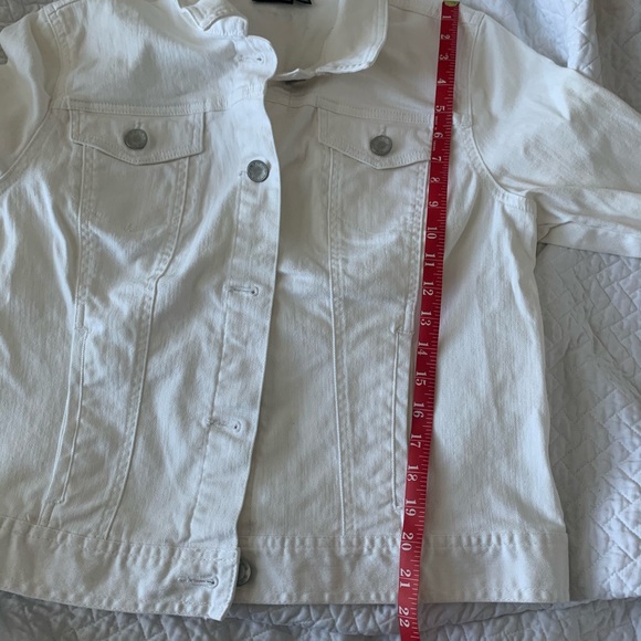 a.n.a. White Button Down Jean Jacket - Picture 9 of 9